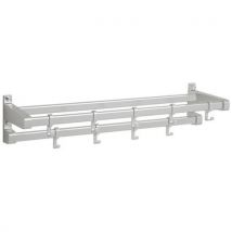 Gardelux by hermeta - Percha mural gardelux 1 tipo 6 13 perchas aluminio