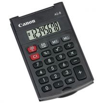 Canon - Calculadora de bolsillo de 8 dígitos gris oscuro as-8 hb