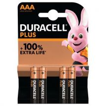 Duracell - 4 pilas aaa duracell plus 100%