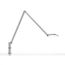 Novus - Lámpara de escritorio de 3000 k plata con pinza