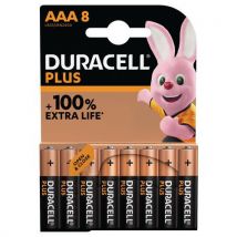 Duracell - 8 pilas aaa duracell plus 100%