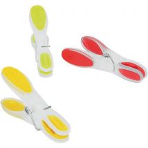 Metaltex - Juego de 20 pinzas para ropa dos materiales varios colores