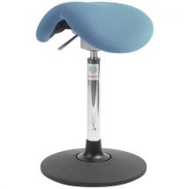 Tejido 3D Azul Claro - Regulable 60-86cm - Soporta 110kg - Taburete Alto Flexmatic EasySeat - Global Professional Seating