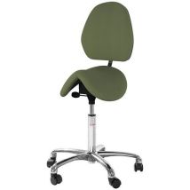 Tejido Cura - Altura Media - Verde/Amarillo - Ajustable y Ergonómica - Silla Dalton Euromatic - Global Professional Seating