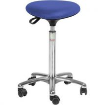 Global Professional Seating - Taburete tria-polipiel-alto-azul