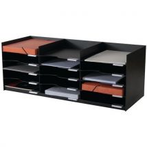 Paperflow - Clasific. Casillero horizontal - negro - 24 x 32 - paperflow