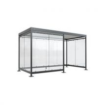 WSM - Marquesina fumadores galvanizada + ral 7016 - cologne k4db