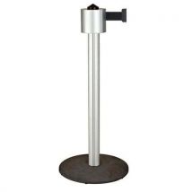 Beltrac - Poste aluminio storetrac indiv. Con correa de 12 m - negra