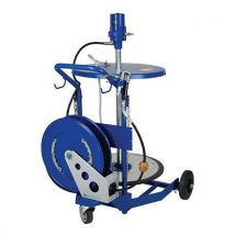 Pressol - Equipo engrase móvil bidón 200 kg carro 17075 con enroll.