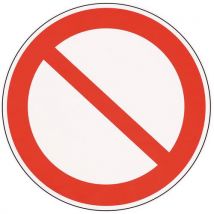 Manutan Expert - Señal de prohibición - prohibido el paso - aluminio - 350 mm
