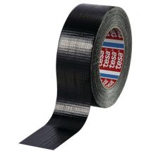 Tesa - Económica cinta americana de tela negra de 50 m x 48 mm