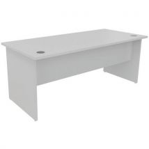 Manutan - Mesa de oficina recta panel an 180 x p 80 cm gris claro
