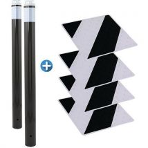 Novap - Kit peatones - postes luz gris y baldosas negro/gris