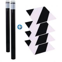 Novap - Kit peatones - postes luz blanca y baldosas negro/blanco