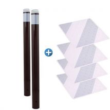 Novap - Kit peatones - postes luz marrón y baldosas gris/blanco