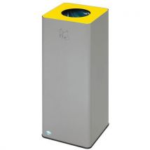 Var - Cubo de basura quadro con tapa amarilla - 79 l - var