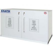 Exacta - Armario de seguridad anticorrosión bajo mesa - 2 puertas