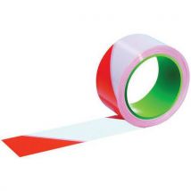 Taliaplast - Cinta de señalización de origen biológico - rojo/blanco