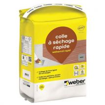 Weber Saint Gobain - Mortero cola para baldosas - webercol rapid 5 kg