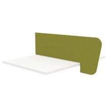 Quadrifoglio - Pantalla de separación p.109cm tejido verde + pinzas blancas