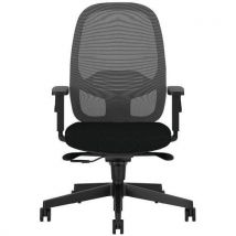 Silla de oficina ergonómica eggy negra - Manutan