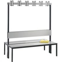 CP - Banco basic plus 2 caras colg. Y respaldo plata l 1500