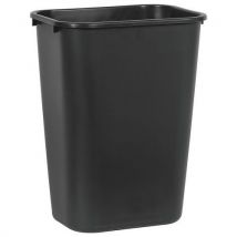 Rubbermaid - Contenedor rectangular negro - 39 l - rubbermaid