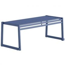 Urbantime - Banco sin respaldo de acero galvanizado azul - l: 120 cm