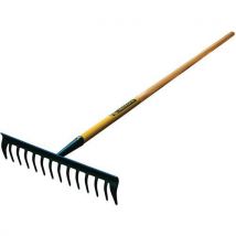 Leborgne - Rastrillo duopro 14 púas curvas mango de madera - leborgne