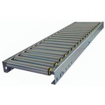 Somefi - Cinta transportadora con rodillos de pvc - 400 mm de ancho - 100 mm de paso - 1000 mm de longitud