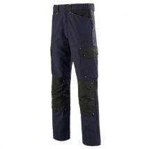 Cepovett Safety - Pantalón craft worker azul marino/negro 44