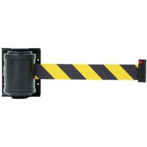 Manutan Expert - Enrollador mural con cinta 4 m negro/amarillo