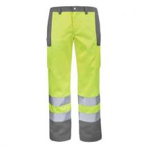 Cepovett Safety - Pantalón fluo base xp amarillo fluorescente/gris acero 3