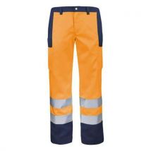 Cepovett Safety - Pantalón fluo base xp naranja fluorescente/azul marino 1
