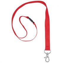 Avery - Cinta para cuello recicl. Con mosquetón - 44 x 15 cm - roja