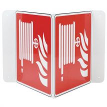 Manutan Expert - Señal - grifo arm. Para incendios - en v - al. - 350×350 mm