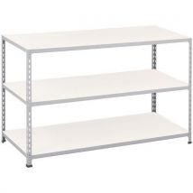 Manutan Expert - Estantería manutan rapid 2 914x1525x455 gris - baldas melam.