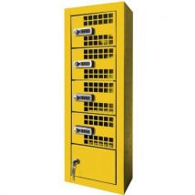 Akaze - Armario de recarga para 4 teléfonos - amarillo