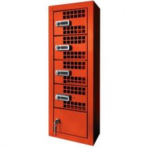 Akaze - Armario de recarga para 4 teléfonos - rojo