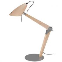 Aluminor - Lámpara de escritorio led lora - roble/gris