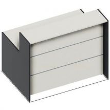 Kerkmann - Mostrador de recepción bari - mód. Recto compacto antracita
