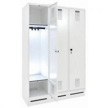 CP - Taquilla de desinfección uv-c con 3 columnas