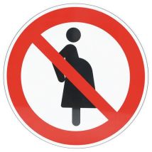 Manutan Expert - Señal - prohibido a mujeres embarazadas - aluminio - 350 mm