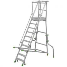 Facal - Plataforma móvil de 10 peldaños con altura de trabajo de 4m