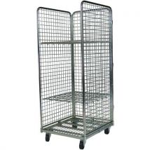 Italiana Contenitori - Roll-cont. Malla con 3 adrales y 2 balda - 720 x 800 x 1800