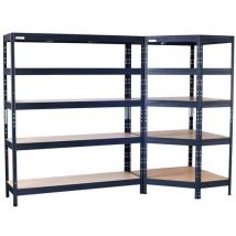 Manutan Expert - Kit de estantería de ángulo + estantería ligera