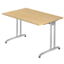 Patas Plata - FSC Ecológico - Escritorio Fijo 120cm Arce Serie B - Hammerbacher