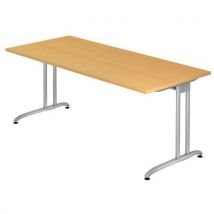 Hammerbacher - Escritorio fijo de 180 cm haya de la serie b