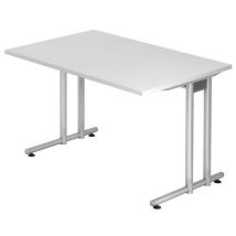 Hammerbacher - Escritorio fijo de 120 cm blanco de la serie n
