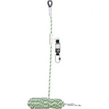 Kratos Safety - Anticaídas deslizante de 20 m con absorbedor de energía